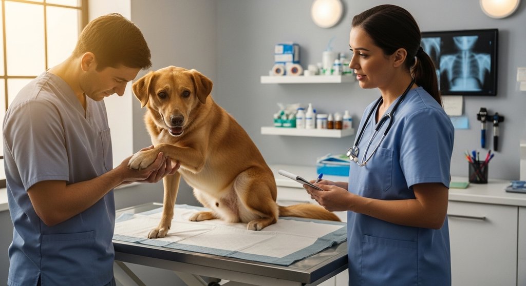 Meu Cão Parou de Apoiar a Pata Dianteira de Repente? Dor Aguda e Solução 24h na Dr. Animal, Porto Alegre!