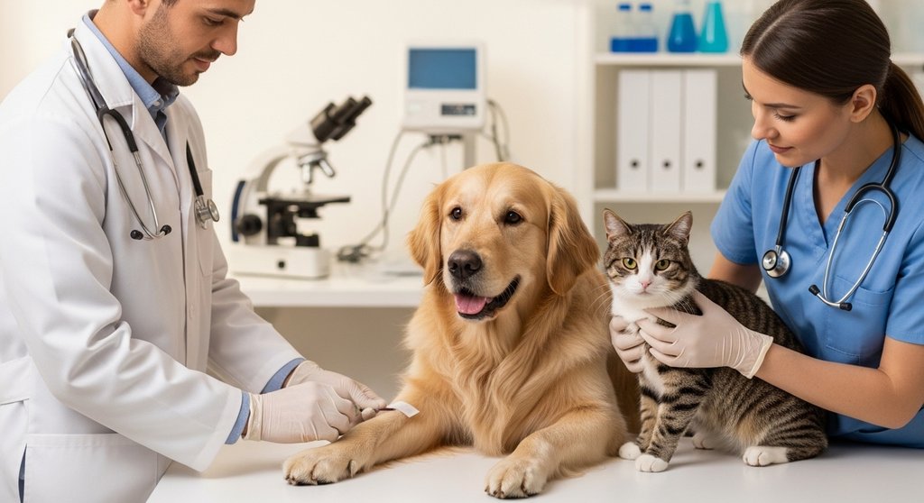 Quais doenças são detectadas no hemograma e exames bioquímicos do cão e do gato?
