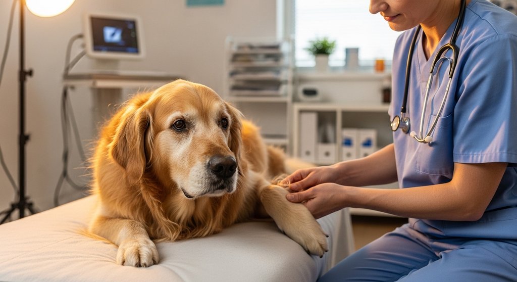 Dor articular aguda em cães idosos, o que pode ser?